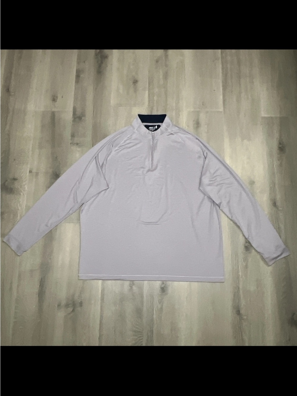 Long Sleeve Quarter-Zip Pullover in Light Lavender